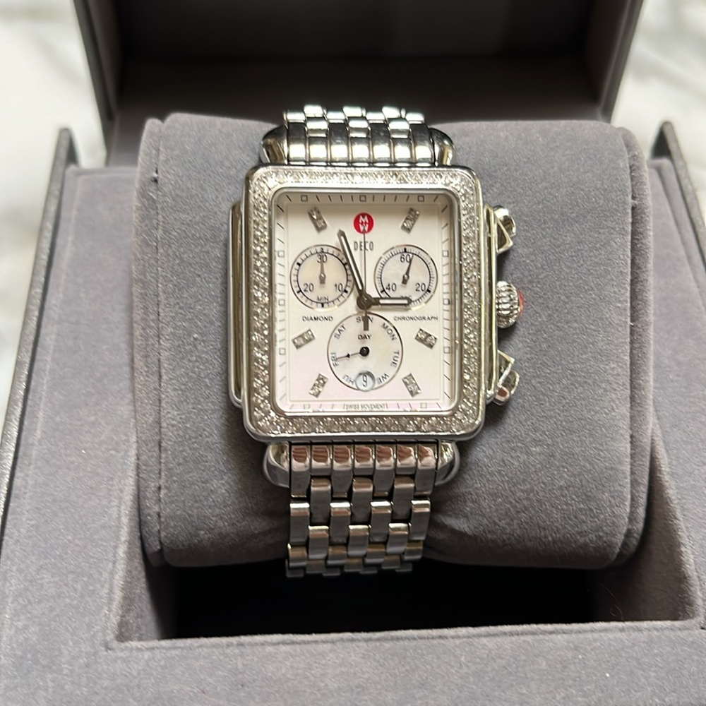 Michele Deco Diamond Watch